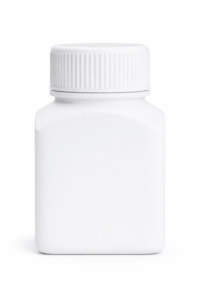 HDPE Square tablet container